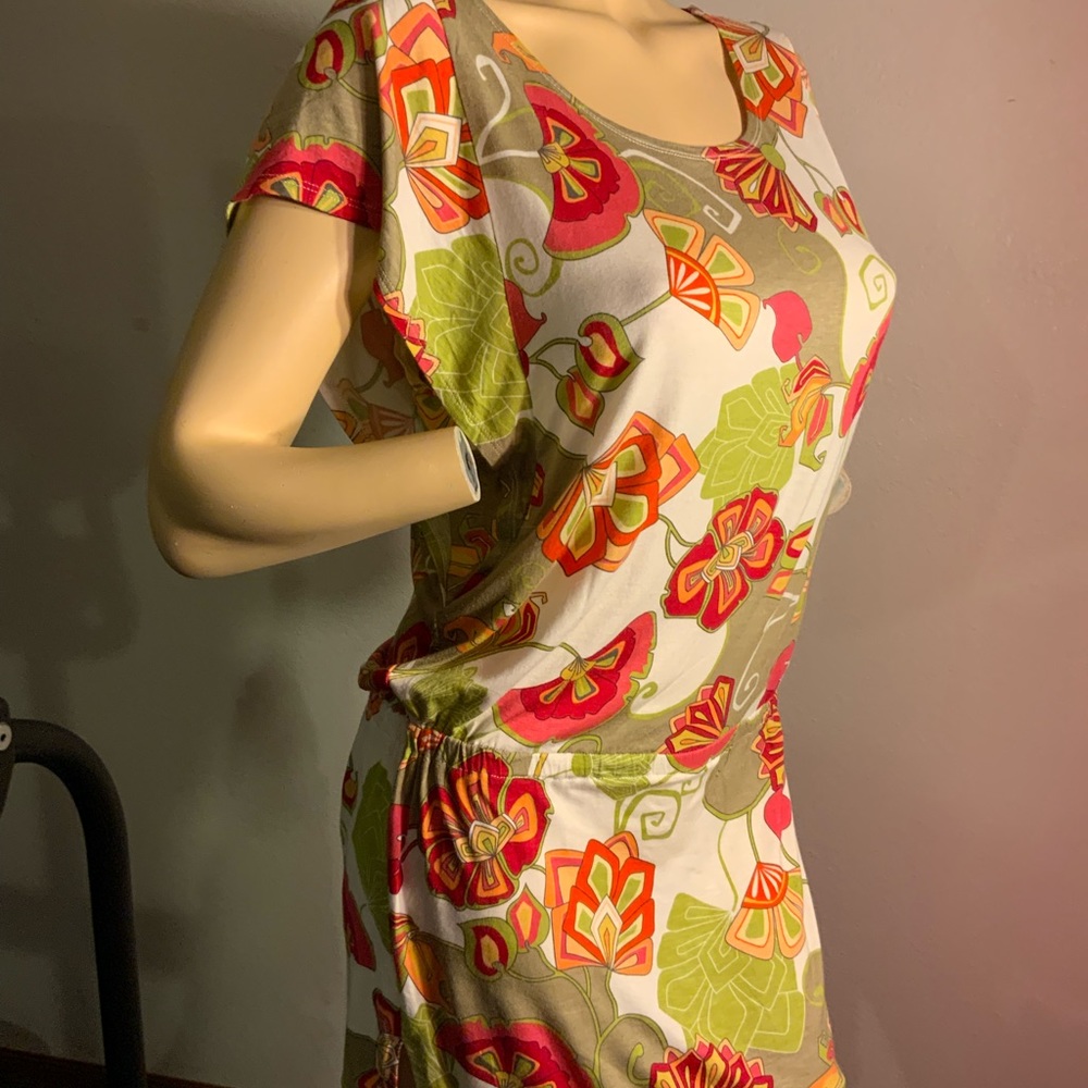 Perry Ellis women’s swimsuit coverup summer dress retro 80’s print Sz S NWT